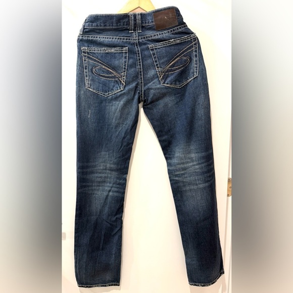 Bootlegger Jeans Men's Dark Blue Straight Jeans with Excellent Condition - Picture 6 of 9